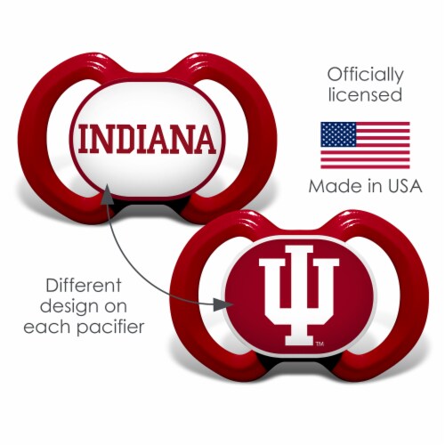 Classic Impressions Indiana Hoosiers NCAA Baby Fanatic Pacifiers Perspective: top