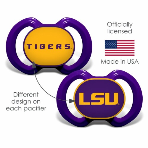 MasterPieces NCAA LSU® Tigers™ Baby Fanatic™ Pacifiers Perspective: top