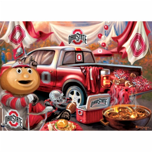 MasterPieces 1000 Piece Jigsaw Puzzle NCAA Ohio State Buckeyes Gameday Perspective: top