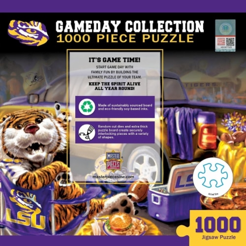 Masterpieces Lsu Tigers 1000 Piece Jigsaw Puzzle 19.25In X 26.75In Eco-Friendly Chipboard Perspective: top