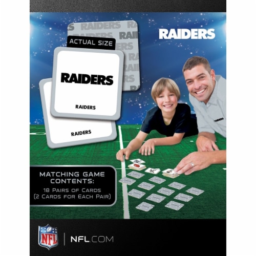 NFL Raiders Matching Game Perspective: top