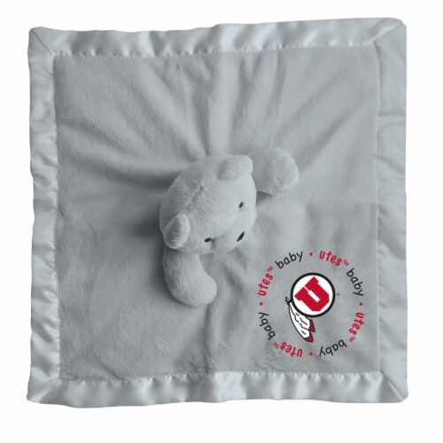 BabyFanatic Gray Security Bear - NCAA Utah Utes - Officially Licensed Snuggle Buddy Perspective: top