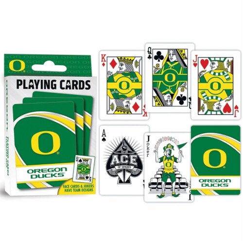 NCAA Oregon® Ducks Playing Cards Perspective: top
