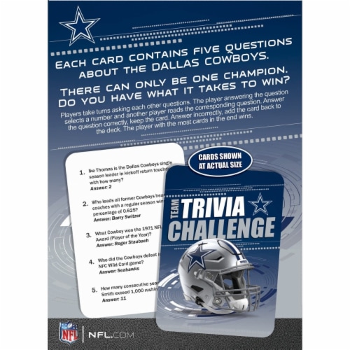 MasterPieces Game Day NFL Dallas Cowboys Team Trivia Challenge