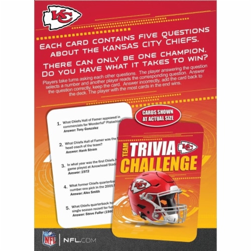Kansas City Chiefs Trivia Game Perspective: top