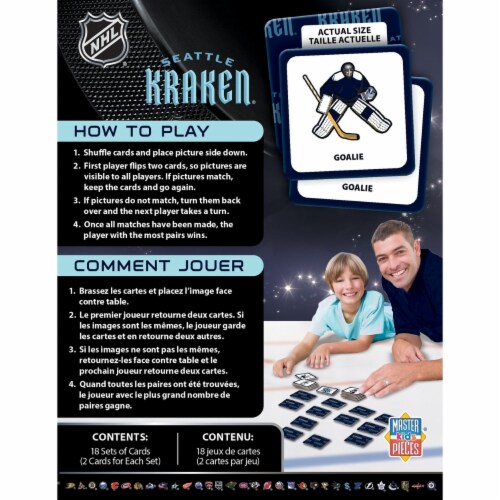 Seattle Kraken Matching Game Perspective: top