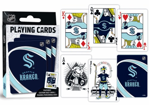 Seattle Kraken Playing Cards Perspective: top
