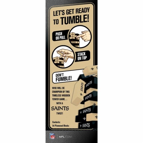 New Orleans Saints Tumble Tower Perspective: top