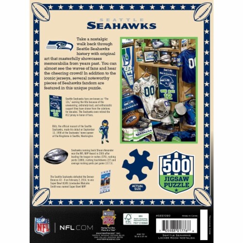 Seattle Seahawks Locker Room 500 pc Perspective: top
