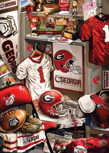 MasterPieces University of Georgia® Locker Room Puzzle Perspective: top