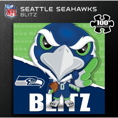 MasterPieces Seattle Seahawks Blitz Square Puzzle Perspective: top