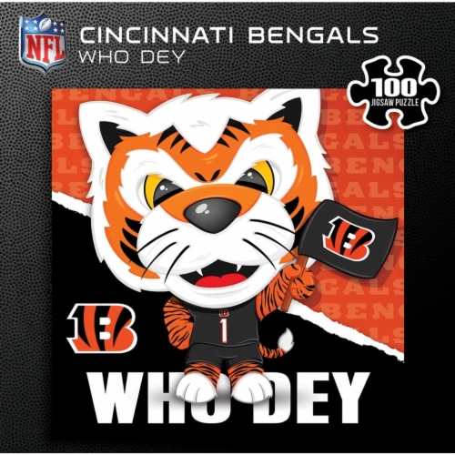 MasterPieces Cincinnati Bengals Who Dey Square Puzzle Perspective: top