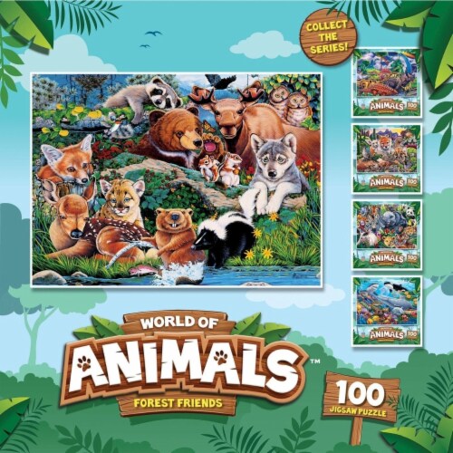 MasterPieces® World of Animals™ Forest Friends Kids Jigsaw Puzzle Perspective: top