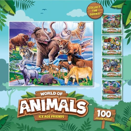 MasterPieces® World of Animals™ Ice Age Friends Kids Jigsaw Puzzle Perspective: top