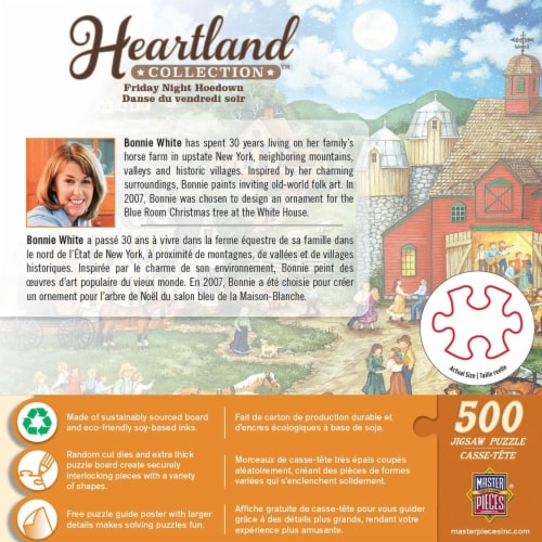 Master Pieces® Heartland™ Collection Friday Night Hoe Down Jigsaw Puzzle Perspective: top