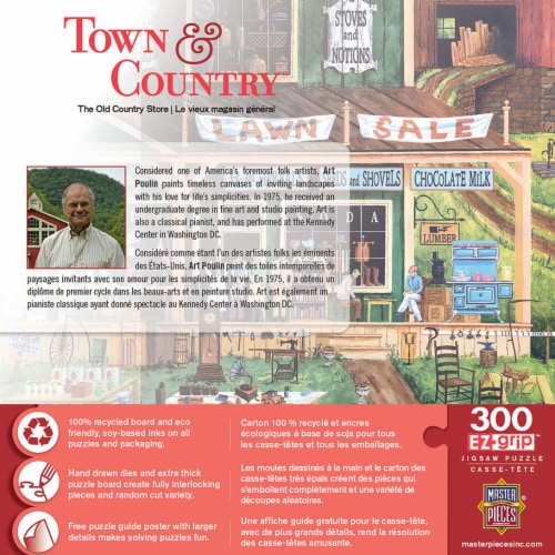 The Old Country Store 300 Piece Large EZ Grip Jigsaw Puzzle Perspective: top