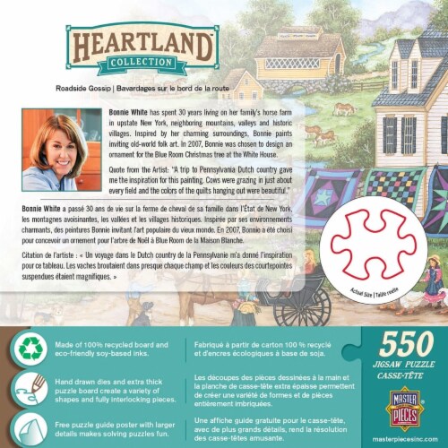 MasterPieces® Heartland™ Collection Roadside Gossip Jigsaw Puzzle Perspective: top