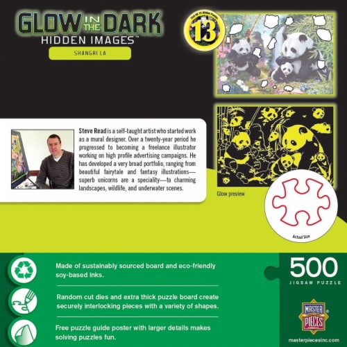 MasterPieces® Glow in the Dark Hidden Images™ Shangri La Puzzle Perspective: top