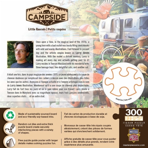 MasterPieces® Campside™ Little Rascals EZ Grip™ Puzzle Perspective: top