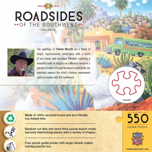 MasterPieces® Roadsides of the Southwest Gallo's Blancos Puzzle Perspective: top