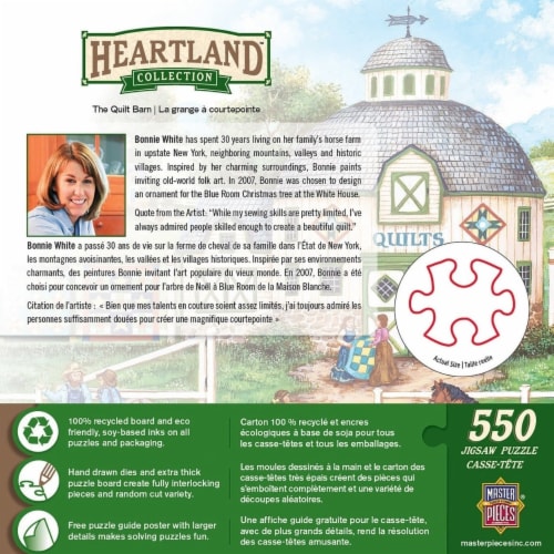 MasterPieces® Heartland Collection™ The Quilt Barn Puzzle Perspective: top