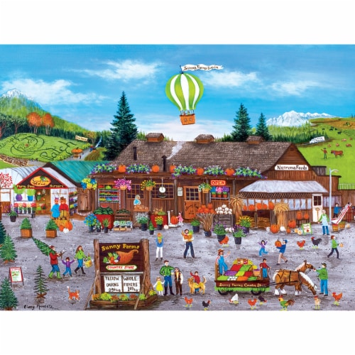 MasterPieces® Homegrown™ Sunny Farms Puzzle Perspective: top