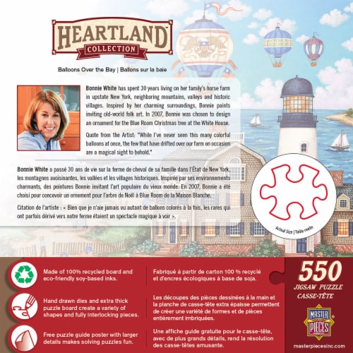 MasterPieces® Heartland™ Collection Balloons Over the Bay Puzzle Perspective: top
