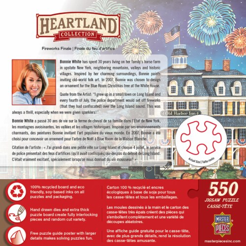 MasterPieces® Heartland™ Collection Fireworks Finale Jigsaw Puzzle Perspective: top