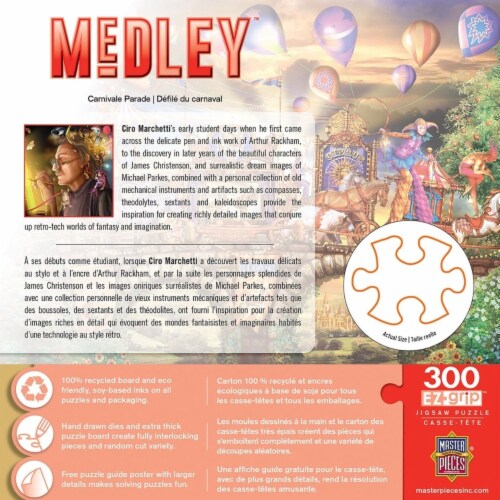 MasterPieces® Medley™ Carnivale Parade EZ Grip™ Jigsaw Puzzle Perspective: top