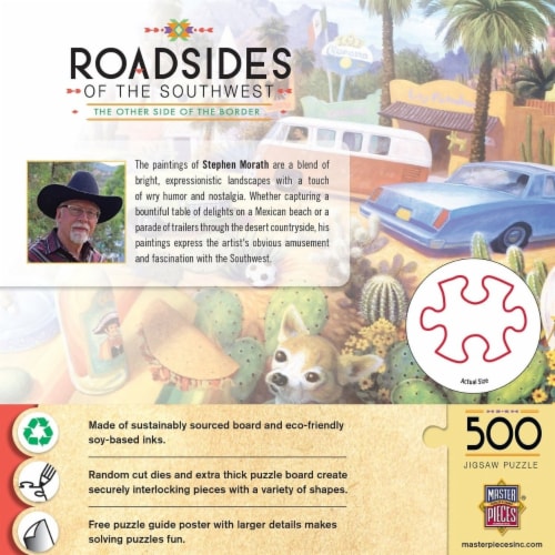 MasterPieces® Roadsides of the Southwest™ The Other Side of the Border Jigsaw Puzzle Perspective: top