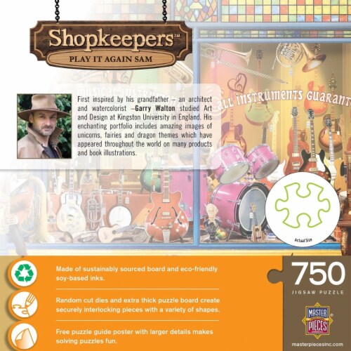 MasterPieces® Shopkeepers™ Collection Play It Again Sam Jigsaw Puzzle Perspective: top