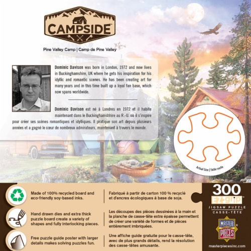 MasterPieces® Pine Valley Camp Campside™ EZ Grip™ Puzzle Perspective: top