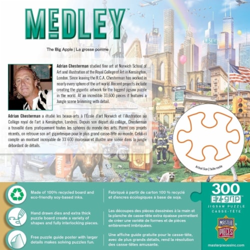 MasterPieces® Medley™ The Big Apple EzGrip Jigsaw Puzzle Perspective: top