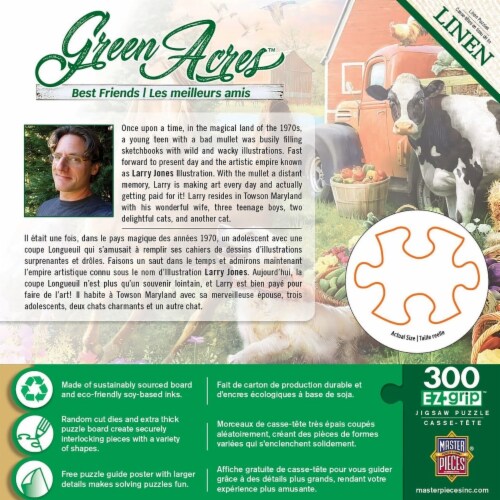 MasterPieces Green Acres™ Best Friends EZ Grip™ Puzzle Perspective: top