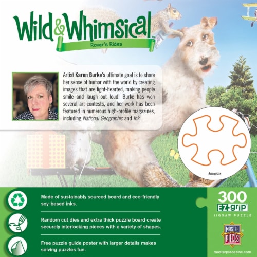 MasterPieces® Wild & Whimsical™ Rover's Rides™ EZ Grip Puzzle Perspective: top