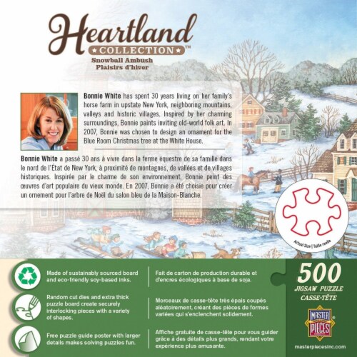 MasterPieces® Heartland Collection™ Snowball Ambush Jigsaw Puzzle Perspective: top