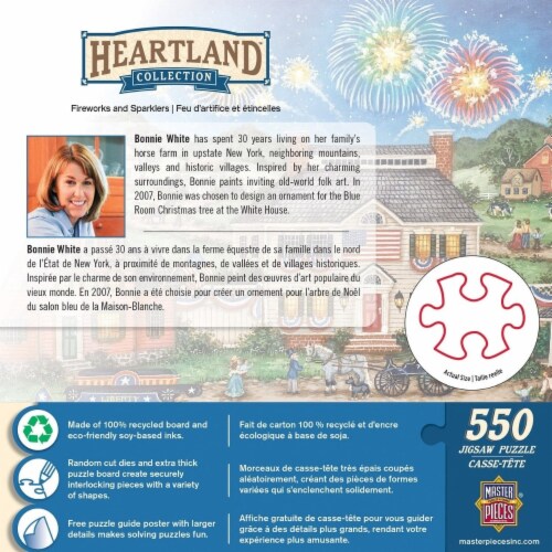 MasterPieces® Heartland™ Collection Fireworks and Sparklers Jigsaw Puzzle Perspective: top