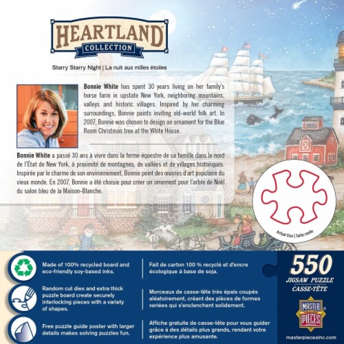MasterPieces® Heartland™ Collection Starry Starry Night Jigsaw Puzzle Perspective: top