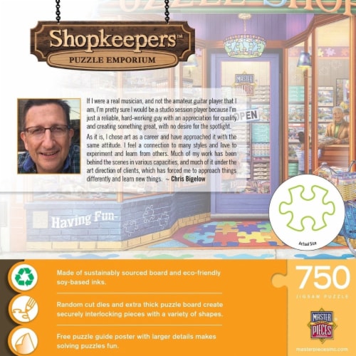 MasterPieces® Shopkeepers™ Puzzle Emporium Puzzle Perspective: top