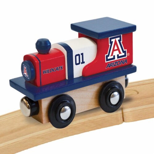 MasterPieces Officially Licensed NCAA Arizona Wildcats Wooden Toy Train Engine For Kids Perspective: top