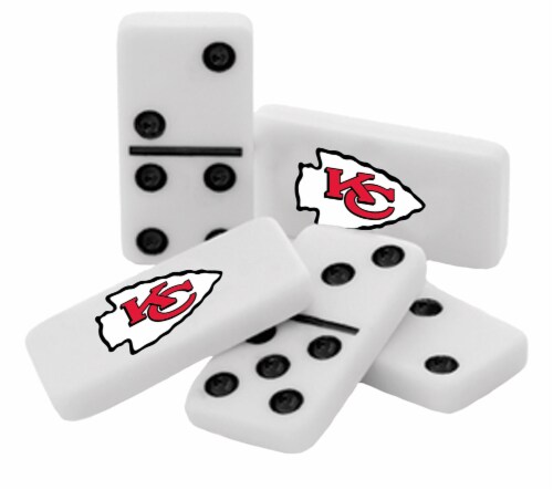 Classic Impressions NFL Kansas City Chiefs Double-Six Dominoes Perspective: top