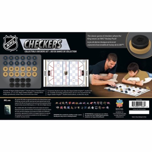 Vegas Knights Checkers Perspective: top