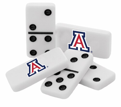 MasterPieces NCAA University of Arizona Double-Six Dominoes Perspective: top