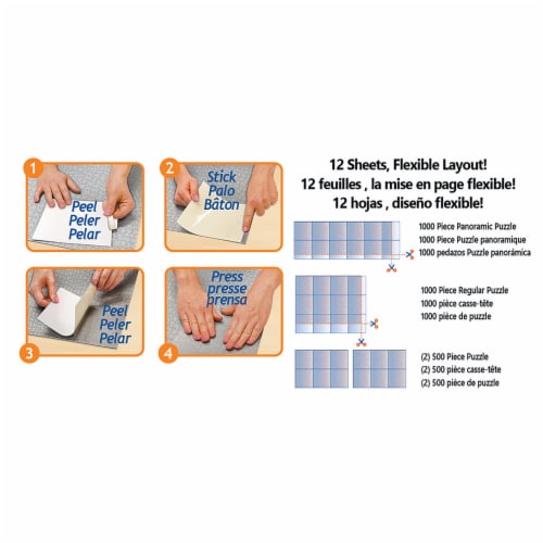 MasterPieces Jigsaw Puzzle Glue Sheets | Set of 12 Perspective: top