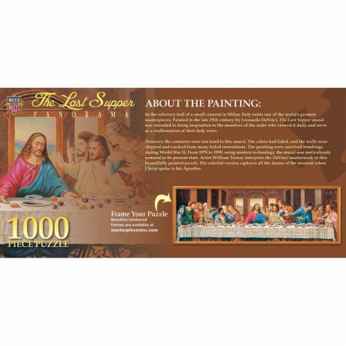 MasterPieces® The Last Supper Panorama Puzzle Perspective: top