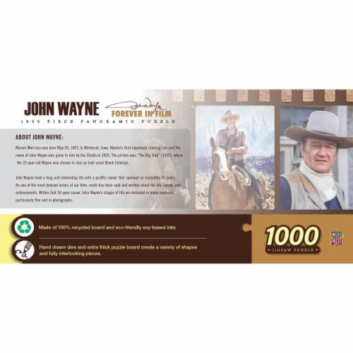 MasterPieces John Wayne Forever In Film Panoramic Puzzle Perspective: top