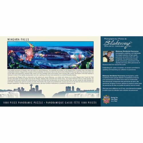 Niagara Falls 1000 Piece Panoramic Jigsaw Puzzle Perspective: top