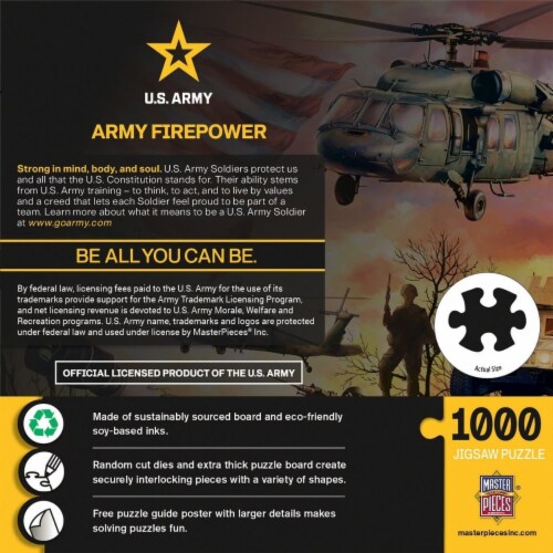 Masterpieces U.S. Army - Army Firepower 1000 Piece Jigsaw