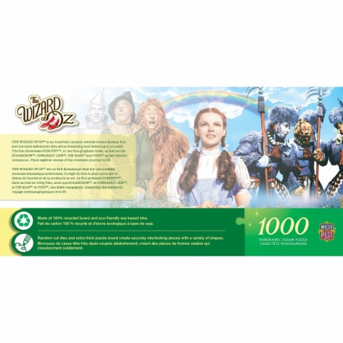MasterPieces Wizard of Oz 1000 Piece Panoramic Puzzle Perspective: top