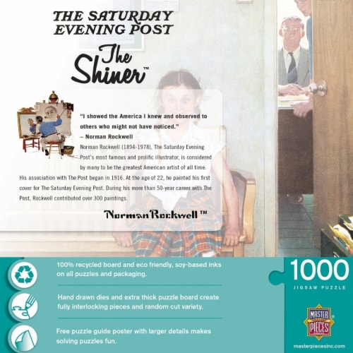 Saturday Evening Post The Shiner 1000 Piece Jigsaw Puzzle Perspective: top